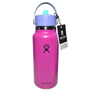 Hydro Flask 32 oz Wide Mouth with Flex Straw Cap in Holiday Punch (READ)
